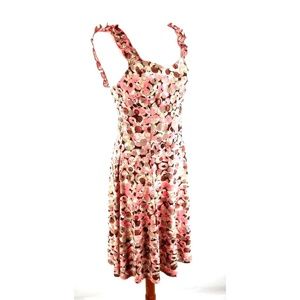 Connected Fit Flare Dress Size 6 Sleeveless Pink